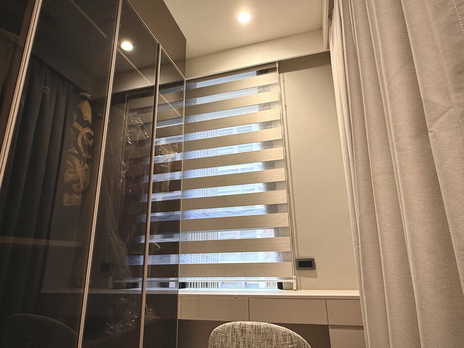調光簾施工實拍
